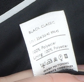 Berkertex Womens Black Size 12 Polyester Zip Jacket