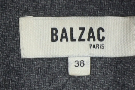Balzac Paris Women’s Grey Wool Blazer Jacket Size 10