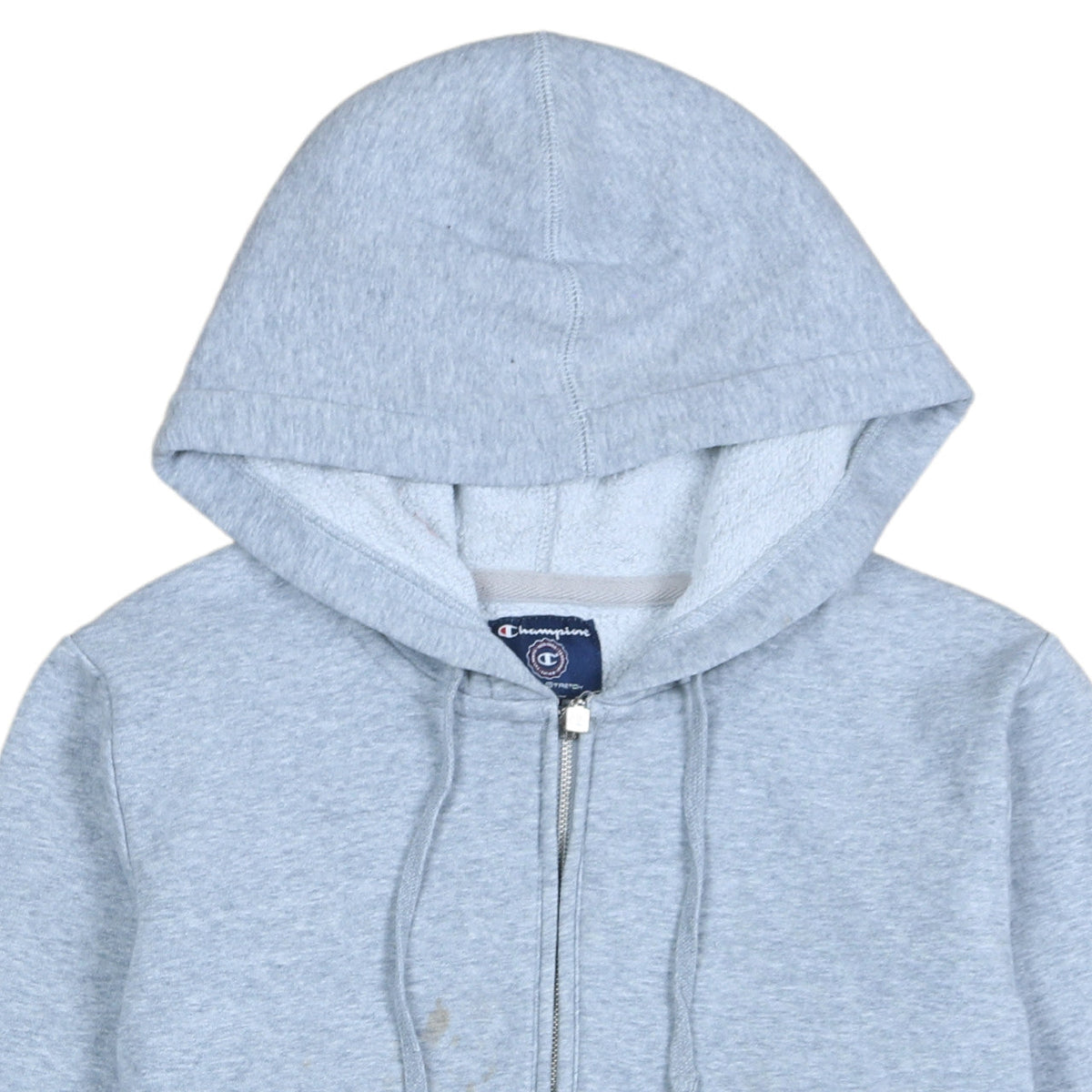 Champion Womens Grey Half Zip Hoodie Small Sport Stretch