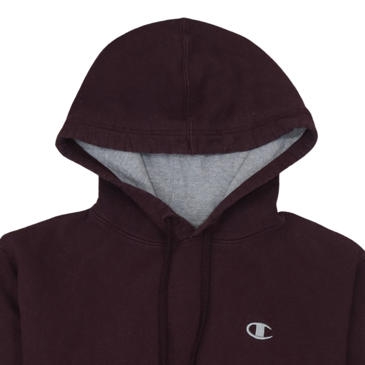 Champion Men's Brown Pullover Hoodie Small Fleece Logo Sweatshirt