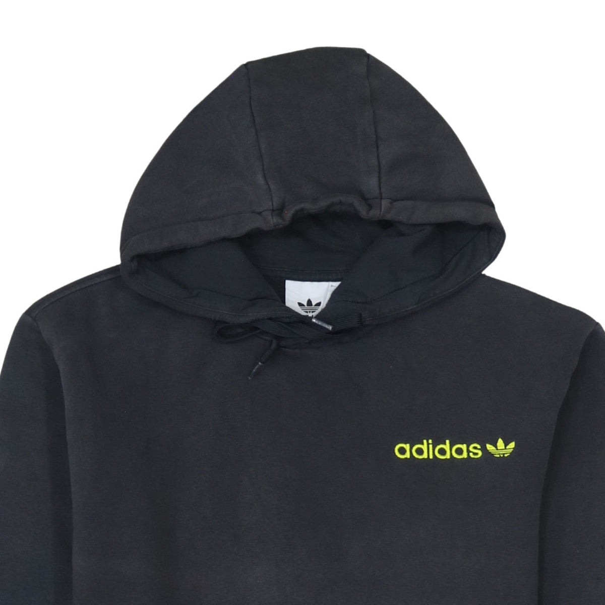adidas Men's Black Logo Pullover Hoodie Medium Sports Fleece