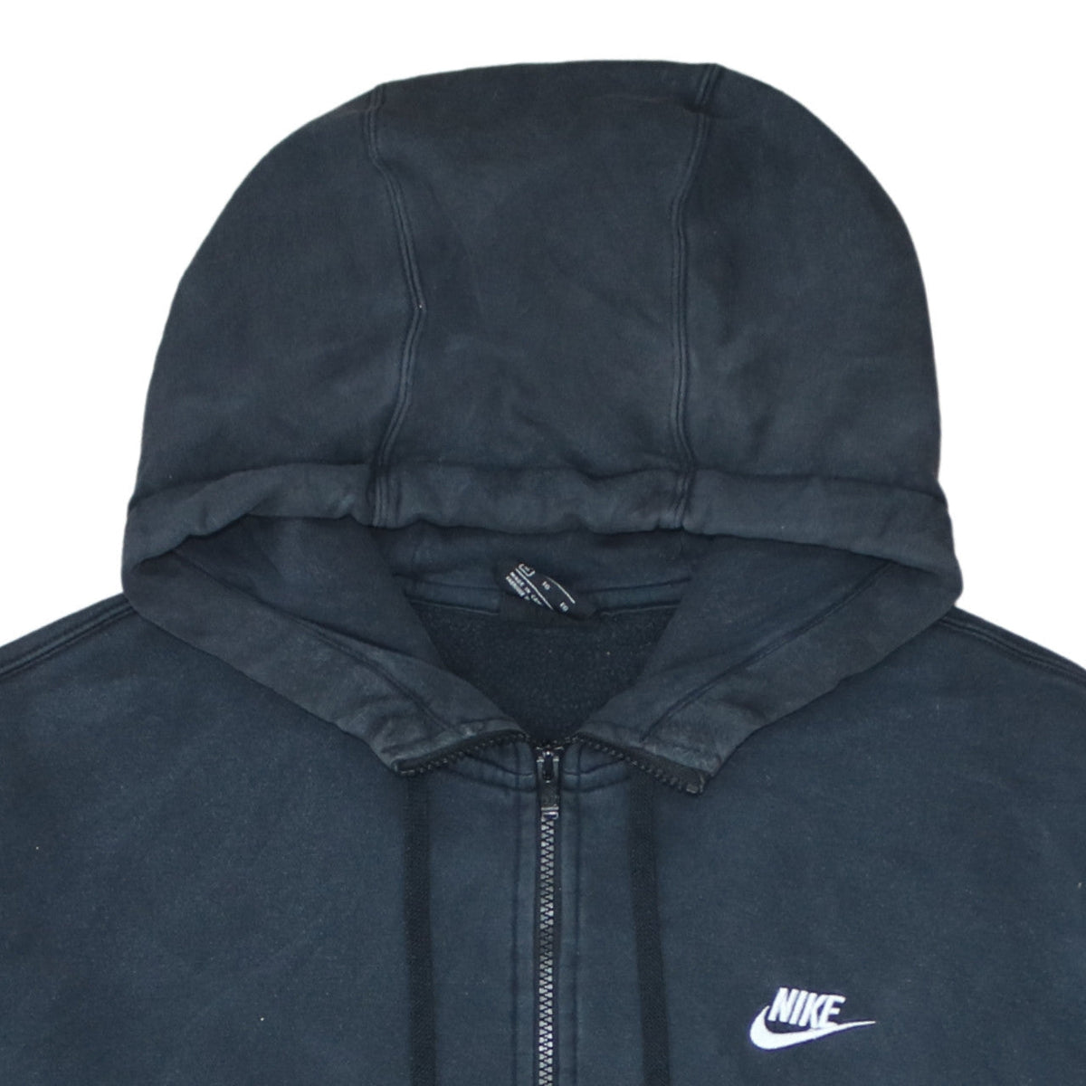 Nike Men's Black XL Full Zip Hoodie Sweatshirt Fleece
