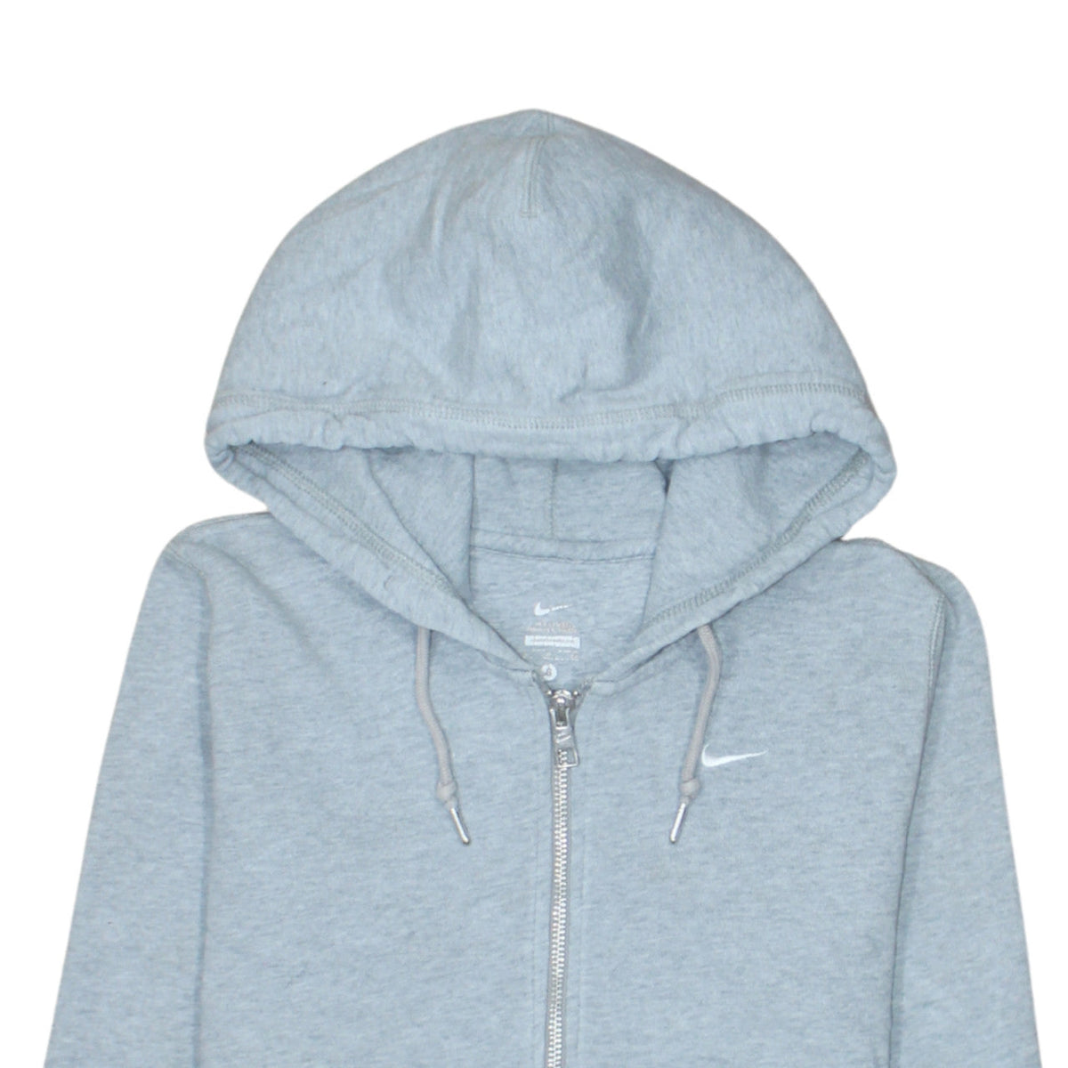 Nike Men's Grey Full Zip Hoodie Size S Cotton Sweatshirt