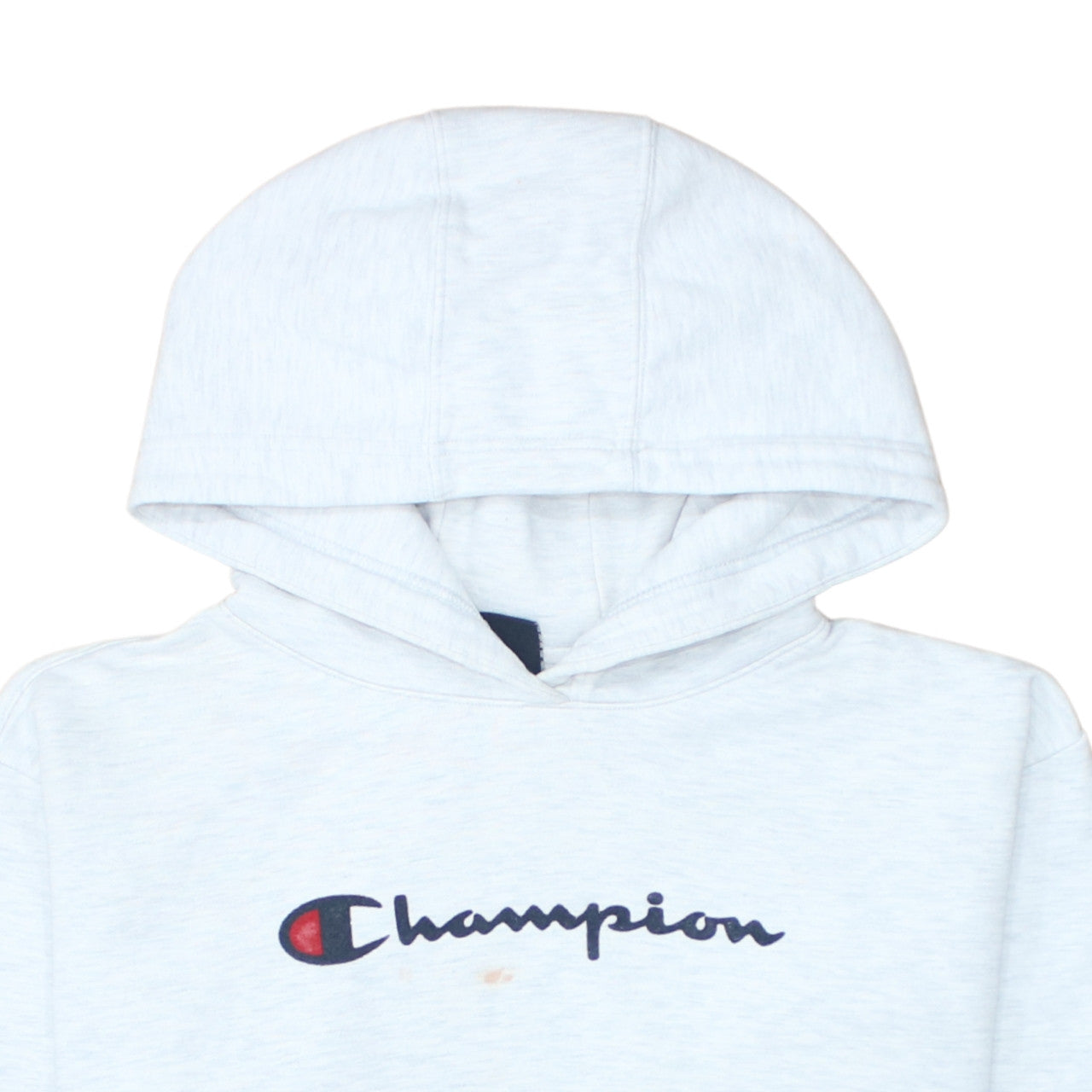 Champion Womens Light Grey Pullover Hoodie XS Casual Logo Sweatshirt