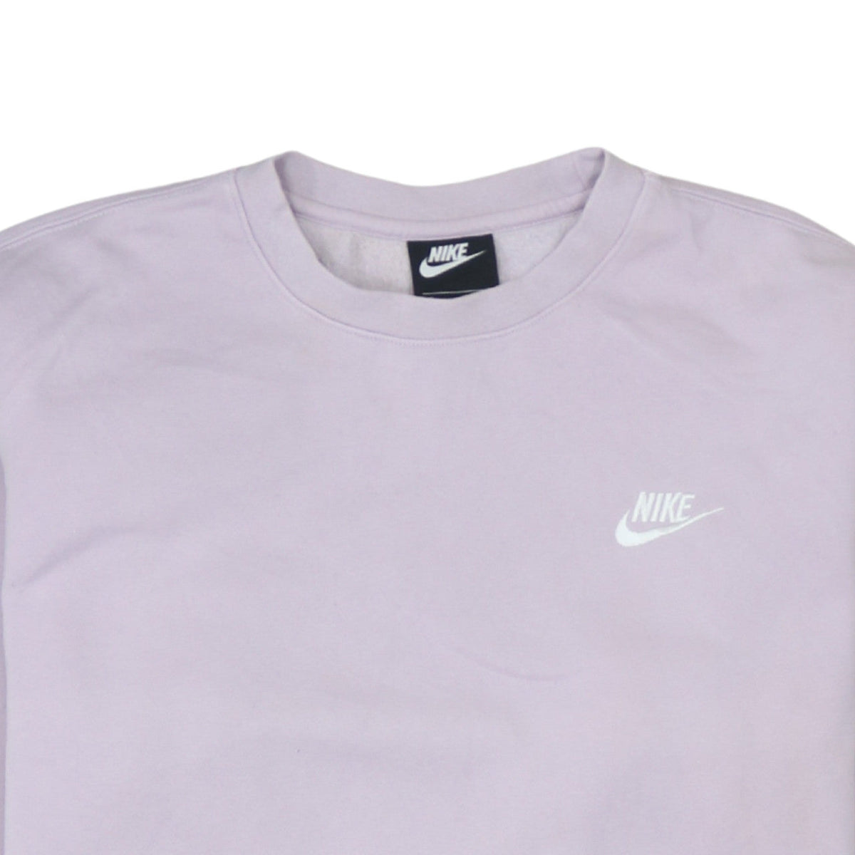 Nike Women’s Lilac Crew Neck Pullover Sweatshirt Small 80% Cotton