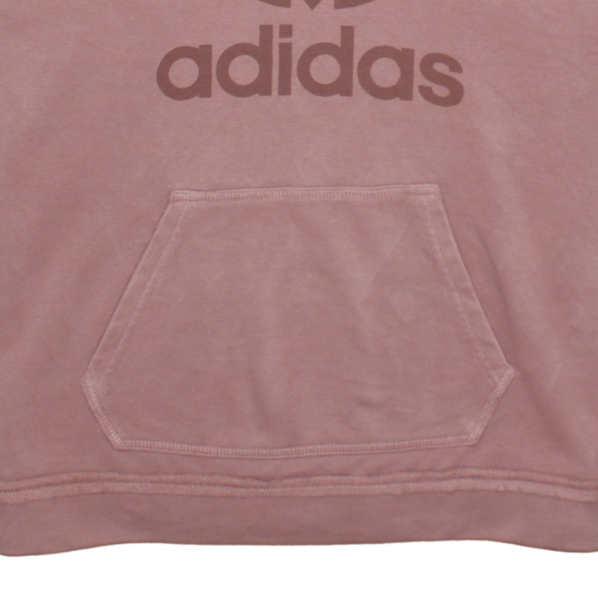 Adidas Womens Pink Hooded Pullover Hoodie Size 8 L Cotton Casual