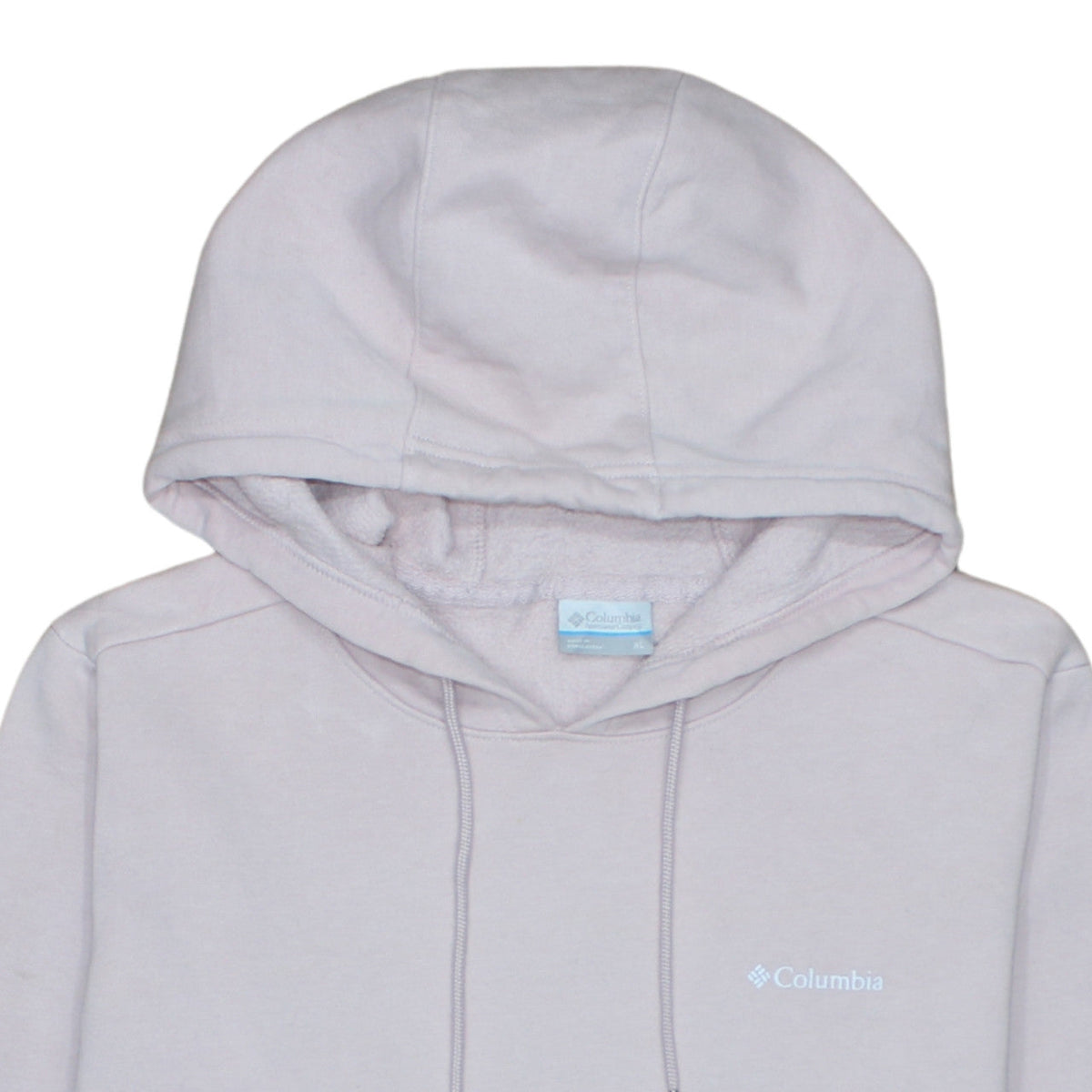 Columbia Womens Beige Pullover Hoodie XL Fleece Lined Casual Sweatshirt
