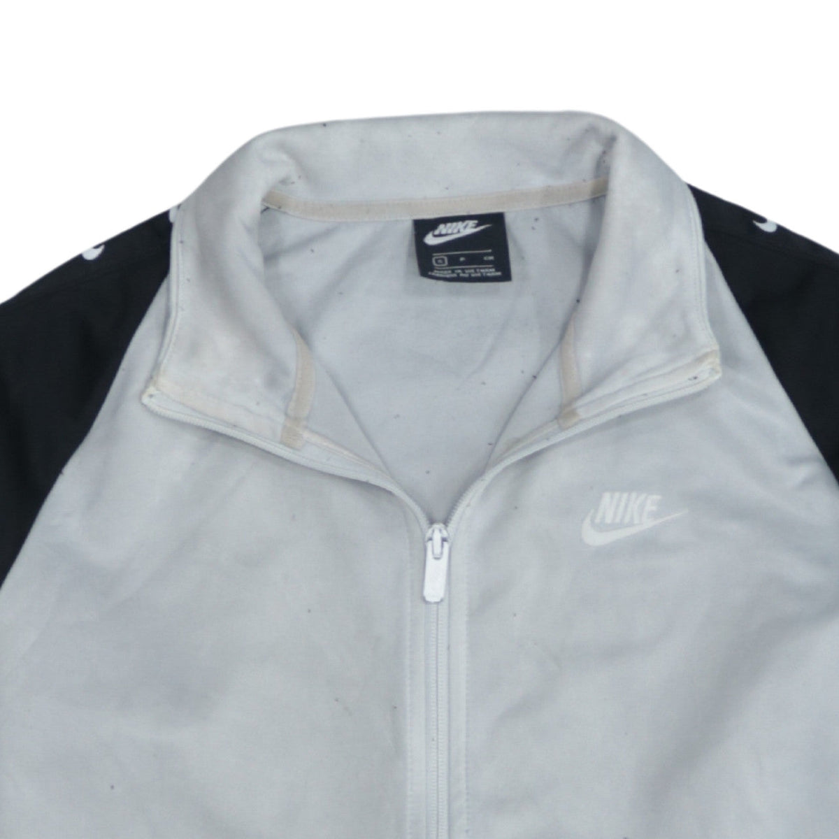 Nike Men’s Grey Track Jacket S Full Zip Colourblock Activewear