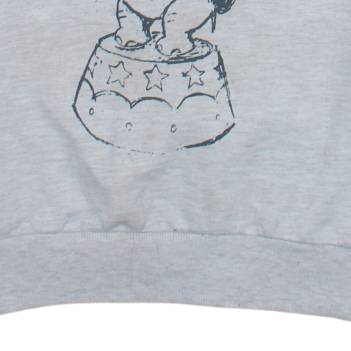 Disney Women Grey Dumbo Graphic Print Sweatshirt 2XS