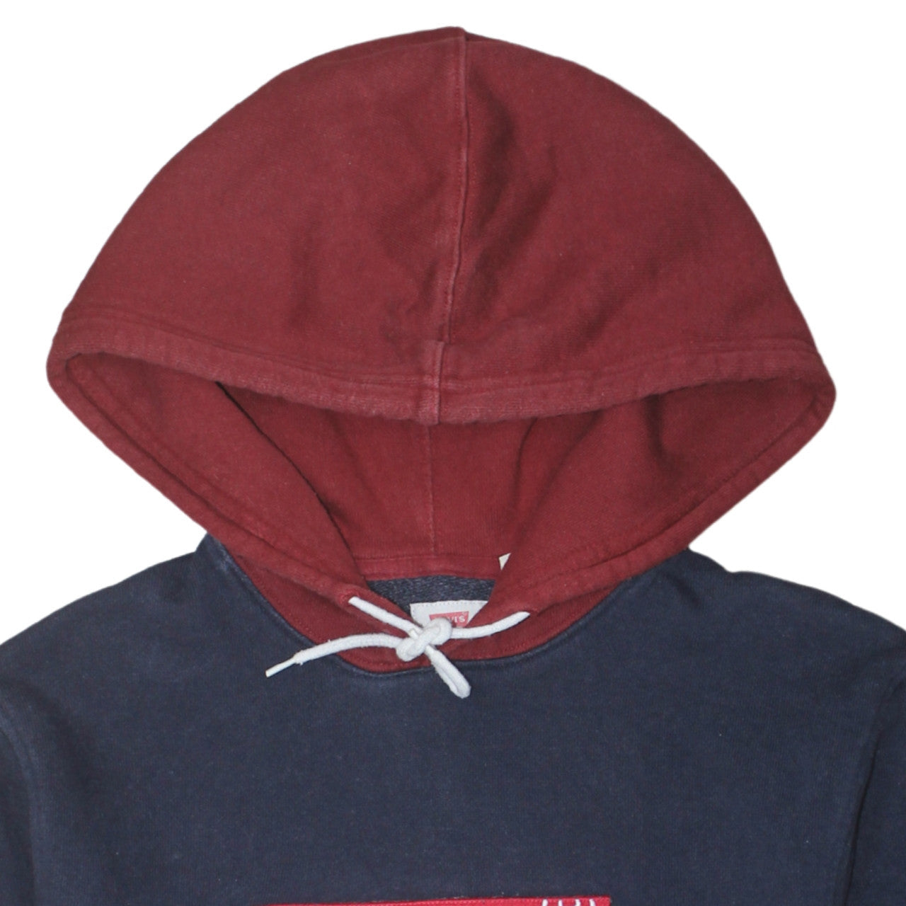 Levi's Men's Blue Pullover Hoodie M Logo Fleece Sweatshirt