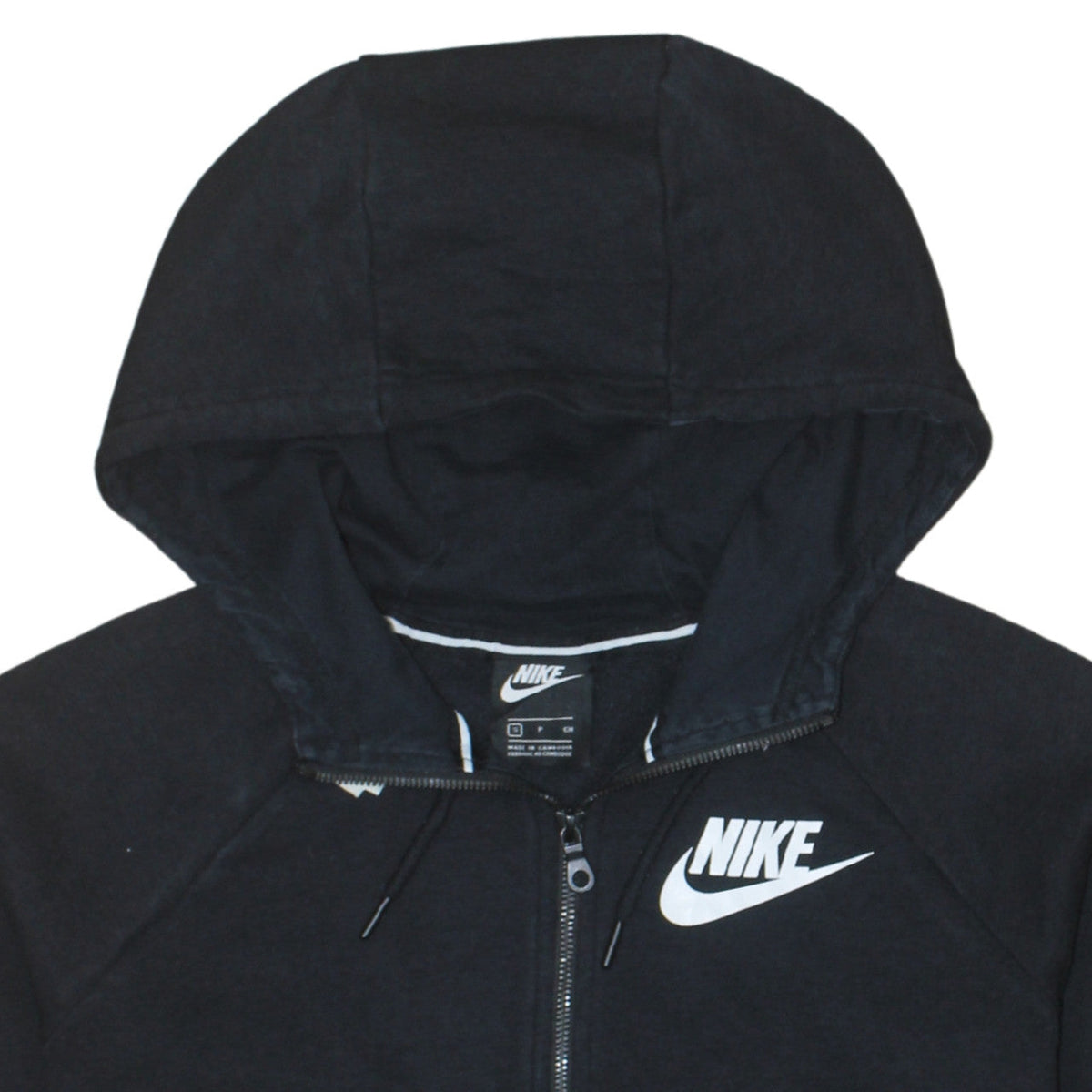 Nike Men's Black Full Zip Hoodie Size S Logo Sportswear
