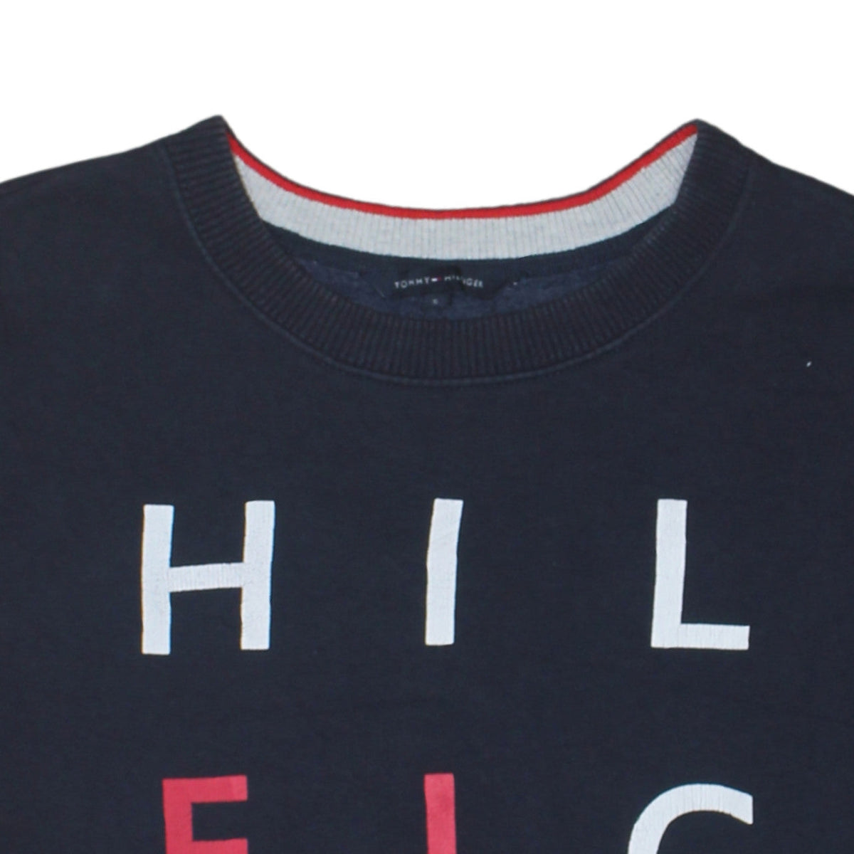 Tommy Hilfiger Men's Blue Graphic Logo Pullover Sweatshirt S