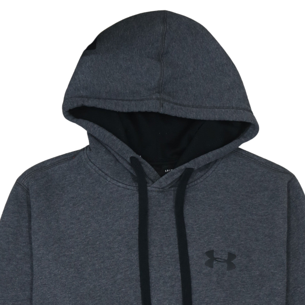 Under Armour Mens Grey Pullover Hoodie Size L Athletic ColdGear