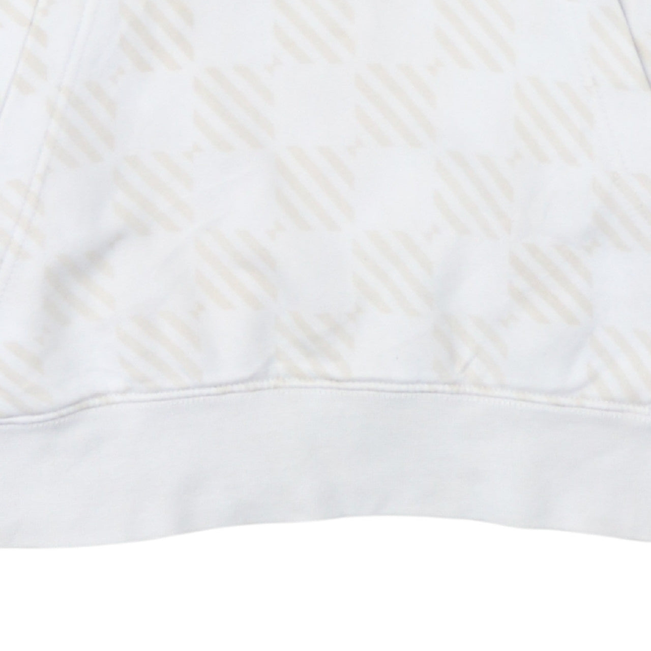 Nike Men's Beige Check Pullover Hoodie Size S