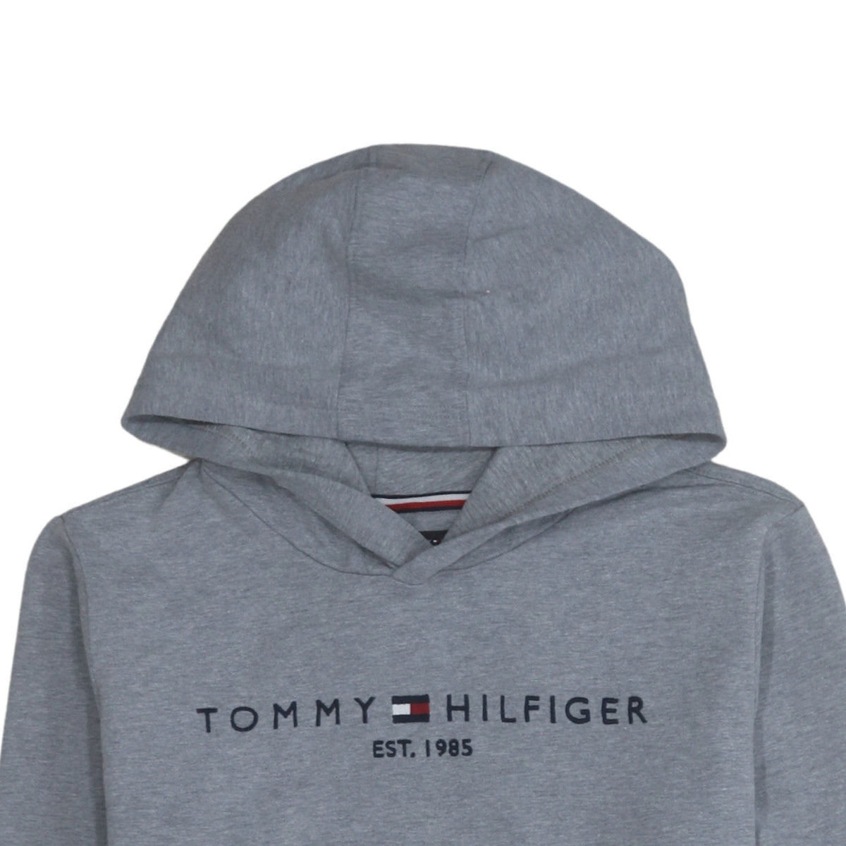 Tommy Hilfiger Teens Grey Pullover Hoodie with Logo Size 16