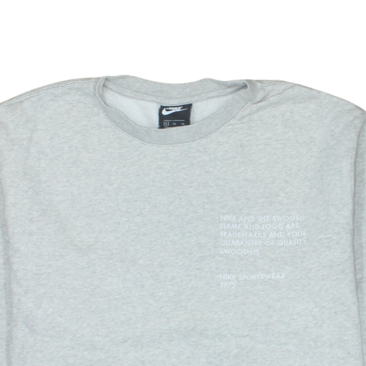Nike Men's Grey XL Pullover Sweatshirt Crew Neck Sportswear