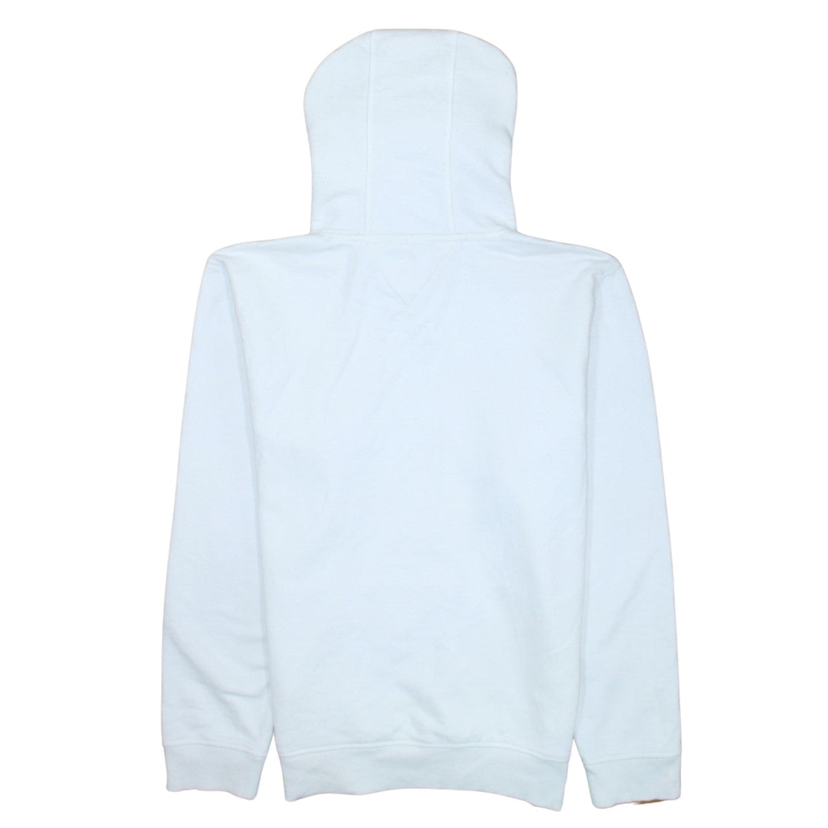 Tommy Jeans Men's White Pullover Hoodie L Logo Graphic Cotton