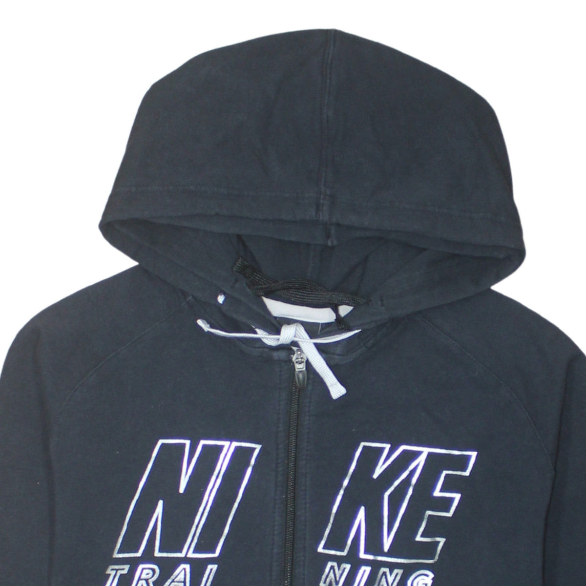 Nike Womens Black Dri-Fit Full Zip Hoodie XL Training Sweatshirt