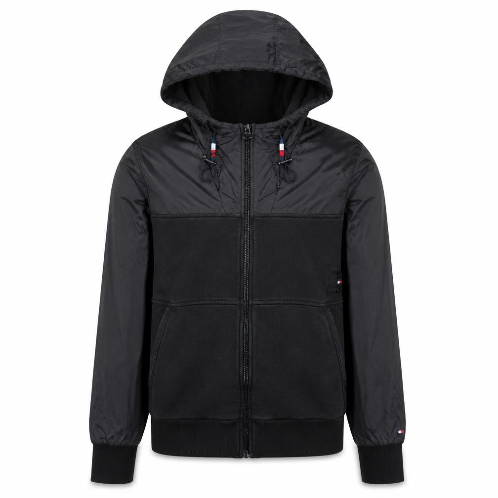 Tommy Hilfiger Men's Black Full Zip Hoodie S Cotton Jersey