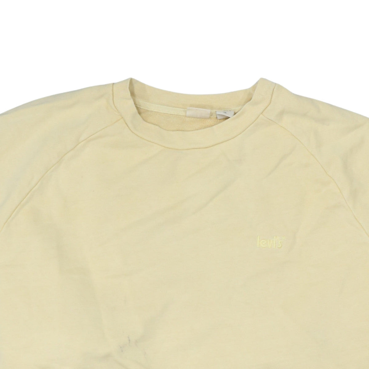 Levi's Womens Beige Crew Neck Pullover Sweatshirt L Cotton