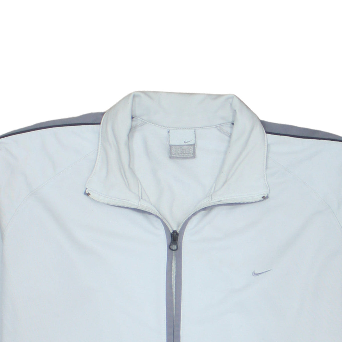 Nike Men's Grey Full Zip Sweatshirt M Regular Fit Lightweight