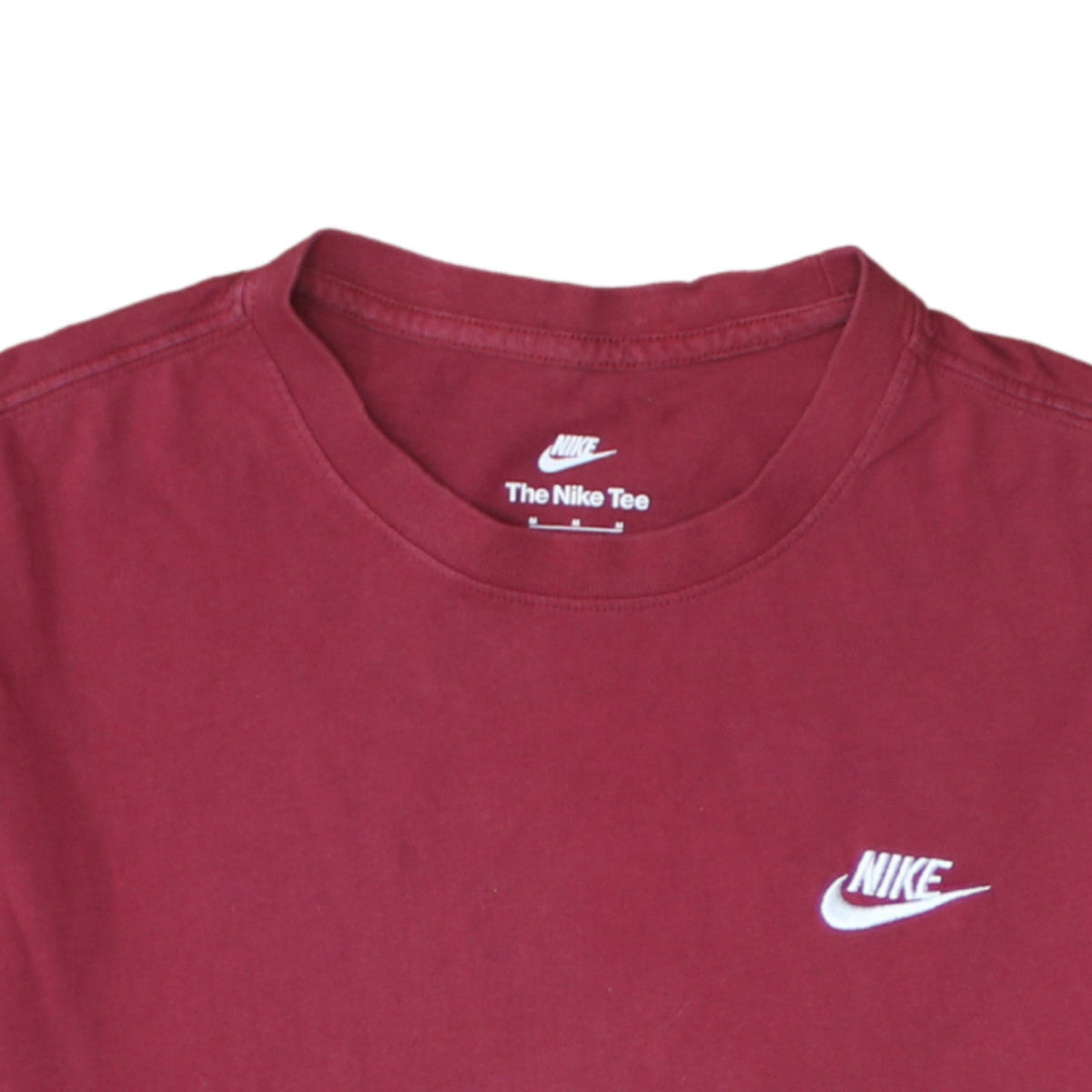 Nike Men's Red Crew Neck Cotton T-Shirt Medium