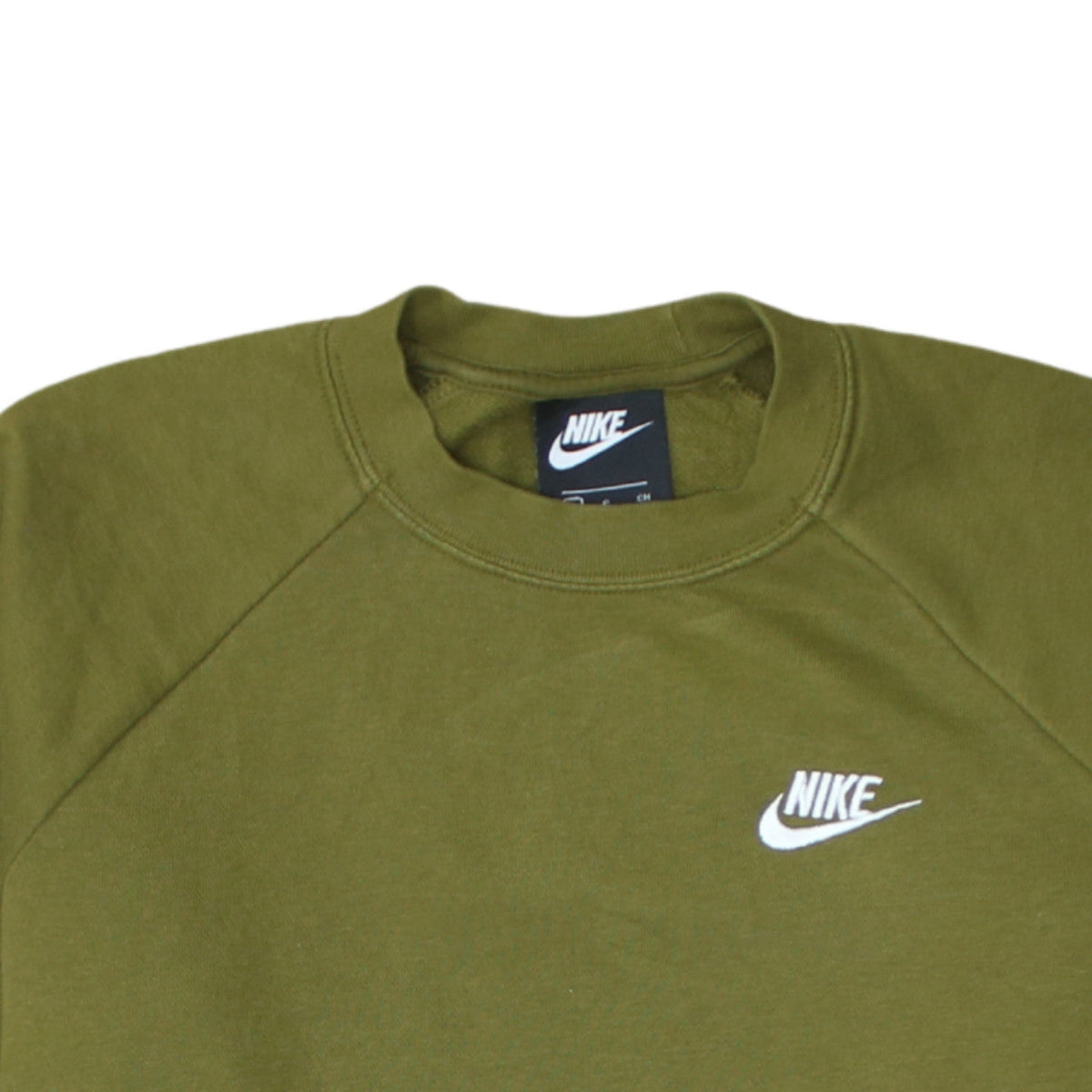 Nike Men's Green Small Crew Neck Pullover Sweatshirt