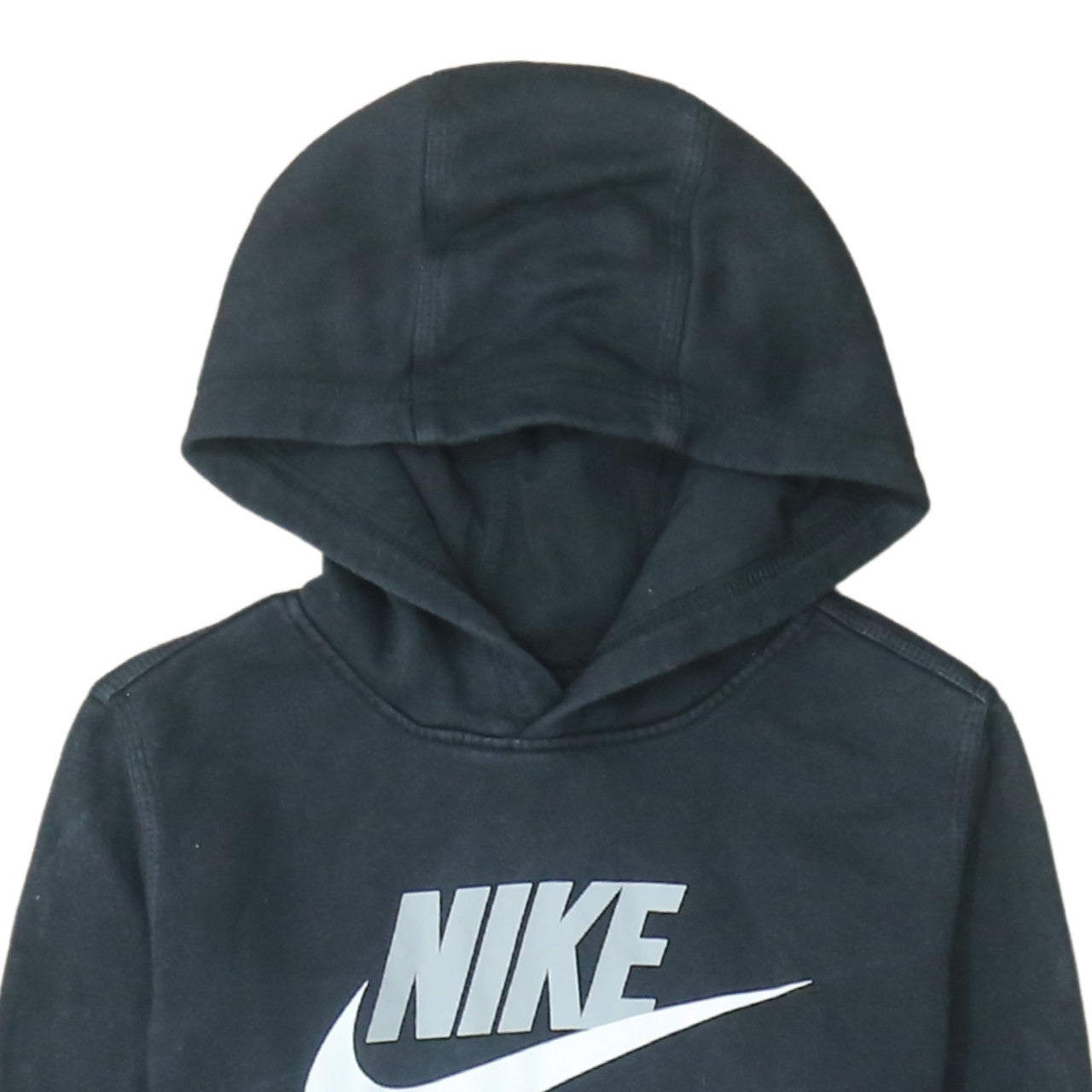 Nike Boys Black XL Pullover Hoodie Sweatshirt with Logo Print