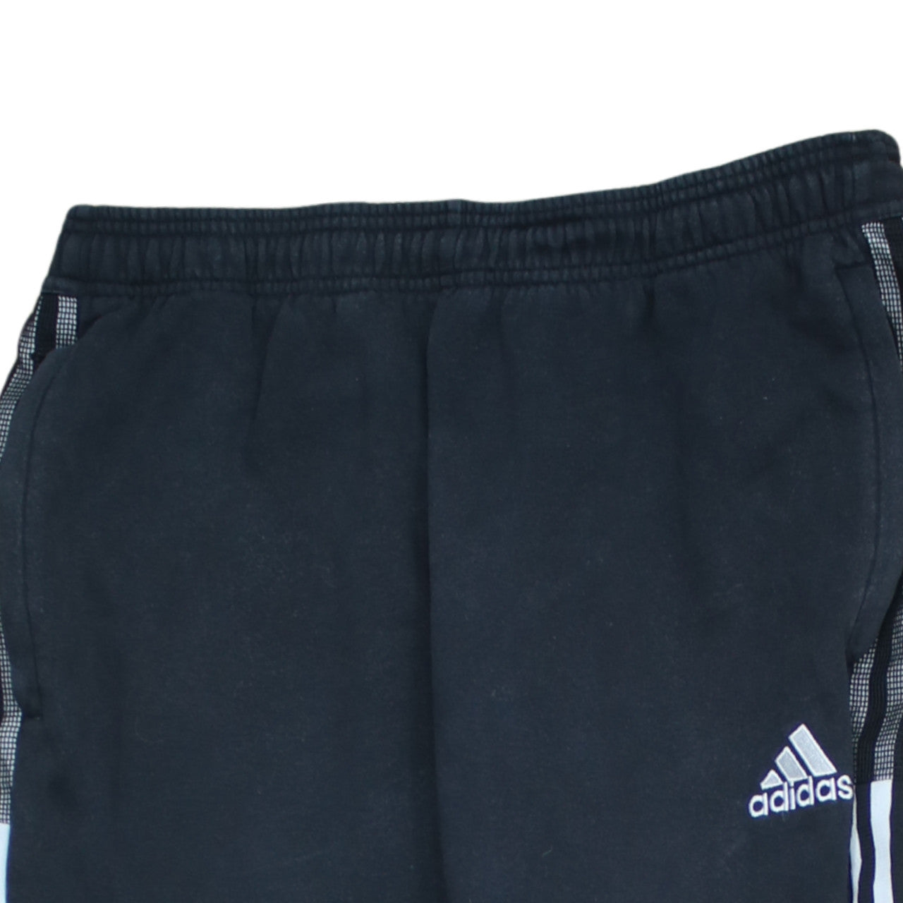 Adidas Men’s Black Jogger Sweatpants L Tapered Fit Fleece