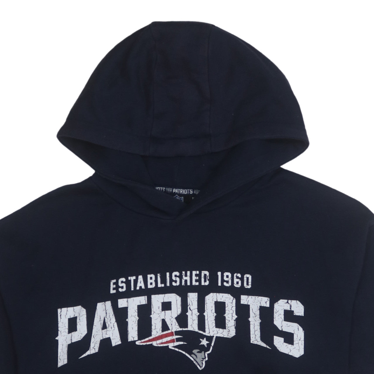 Primark Men’s Blue Patriots Pullover Hoodie Medium Graphic Fleece