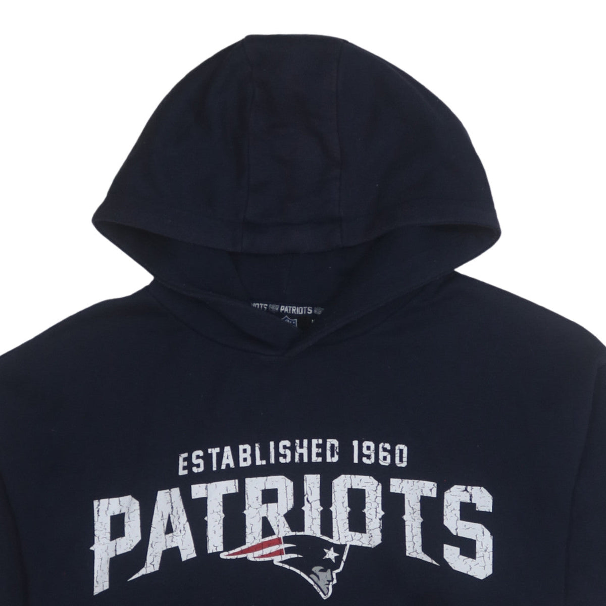 Primark Men’s Blue Patriots Pullover Hoodie Medium Graphic Fleece
