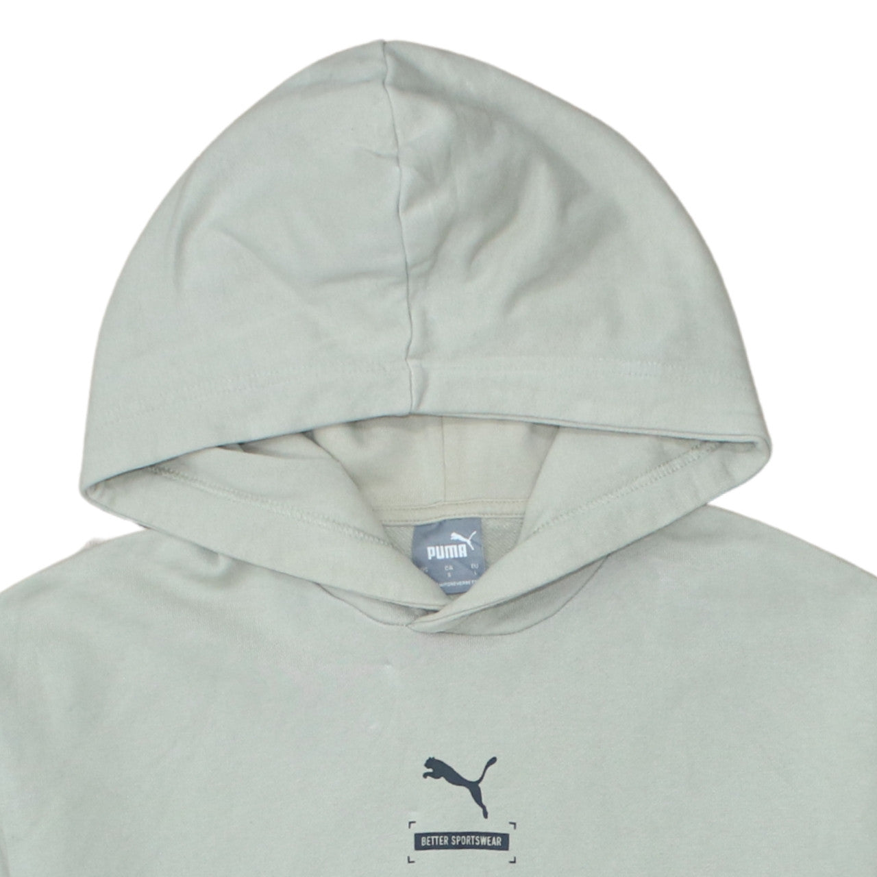 Puma Men's Beige Pullover Hoodie L Regular Fit Sportswear