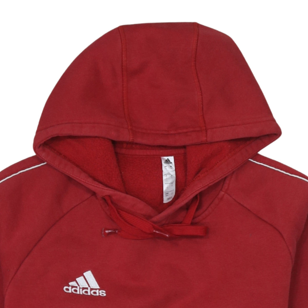 Adidas Men's Red Pullover Hoodie Small Cotton Blend Athletic Style