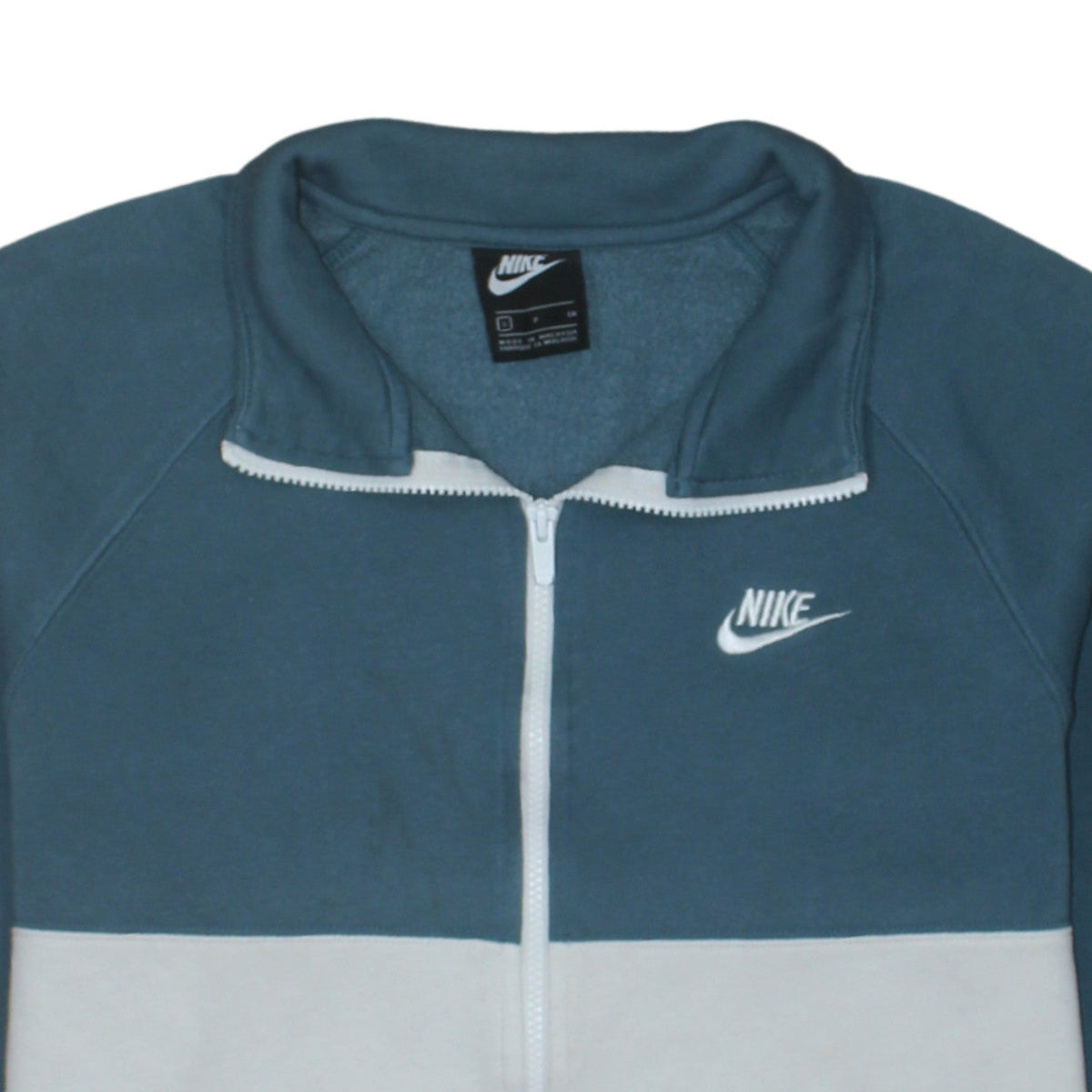 Nike Men's Blue Full Zip Sweatshirt Small Regular Fit Fleece