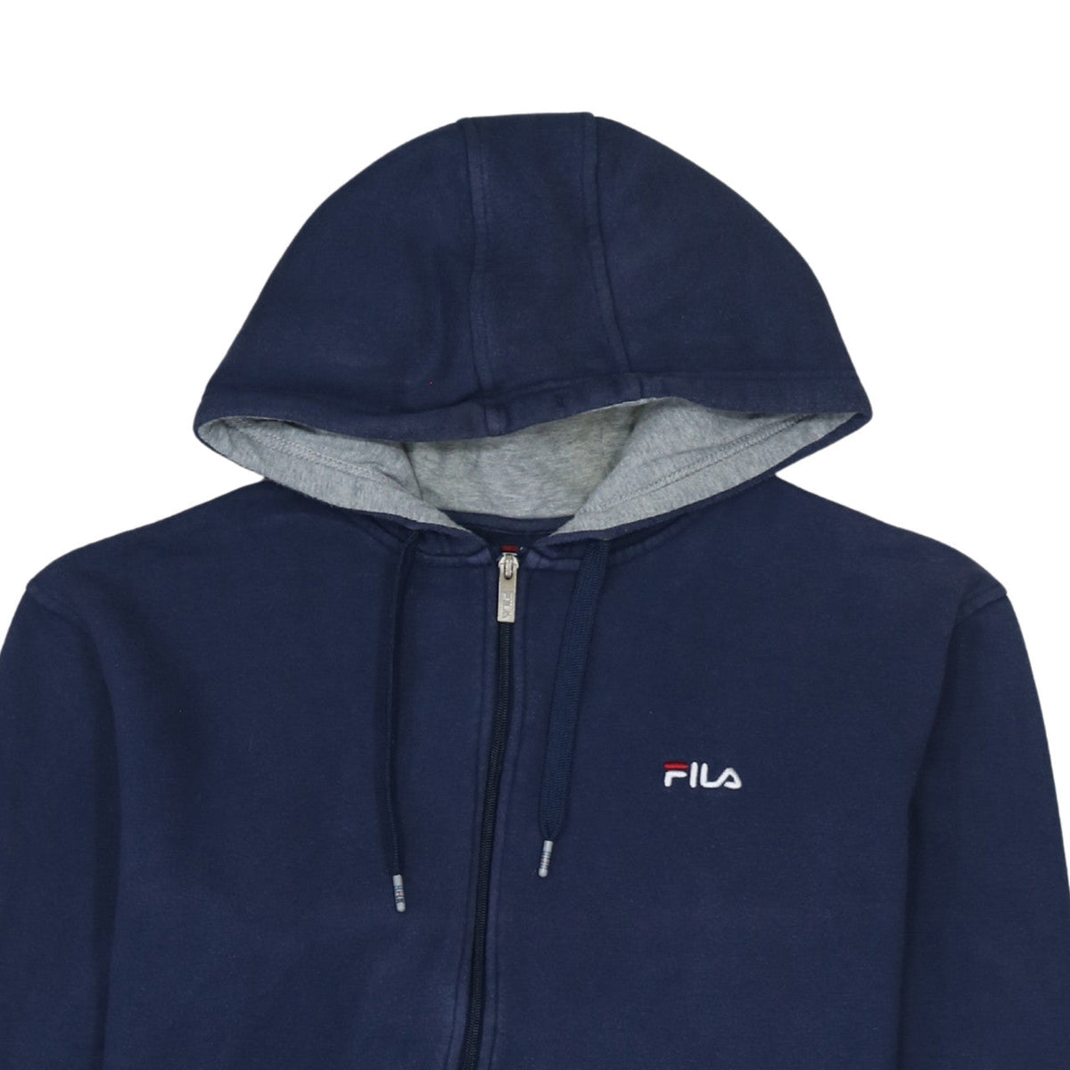Fila Men's Blue Full Zip Fleece Hoodie L Excellent Condition