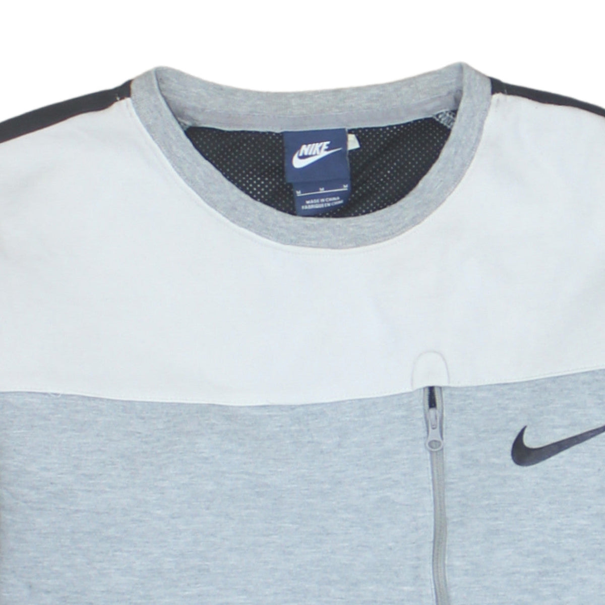 Nike Men's Grey Crew Neck Pullover Sweatshirt Medium
