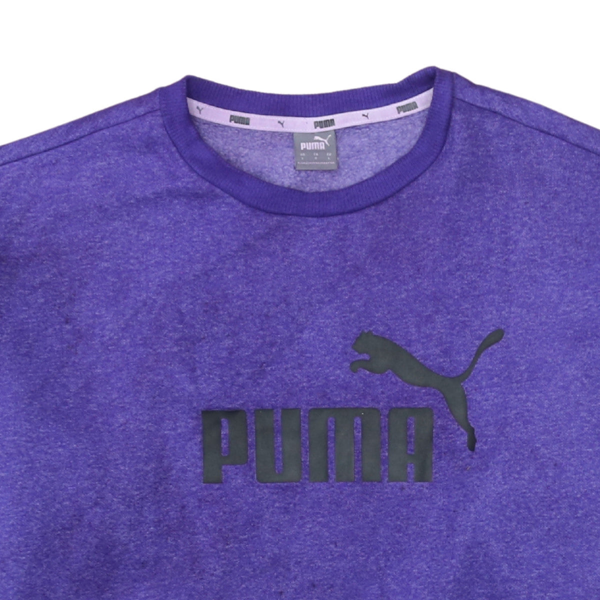 Puma Women's Purple Crew Neck Pullover Sweatshirt Size L