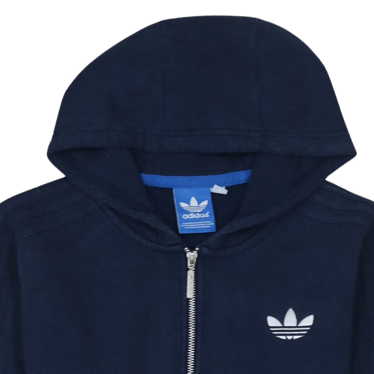 Adidas Men's Blue Full Zip Hoodie Size S Regular Fit
