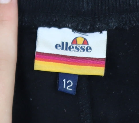 Ellesse Men's Black Jogger Fleece Trousers Size M