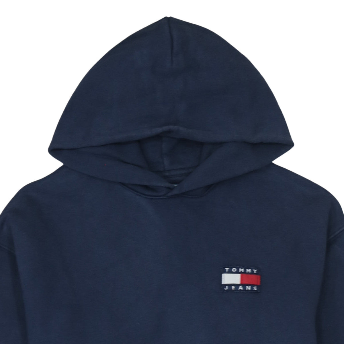 Tommy Jeans Men’s Blue Pullover Hoodie L Logo Cotton Casual