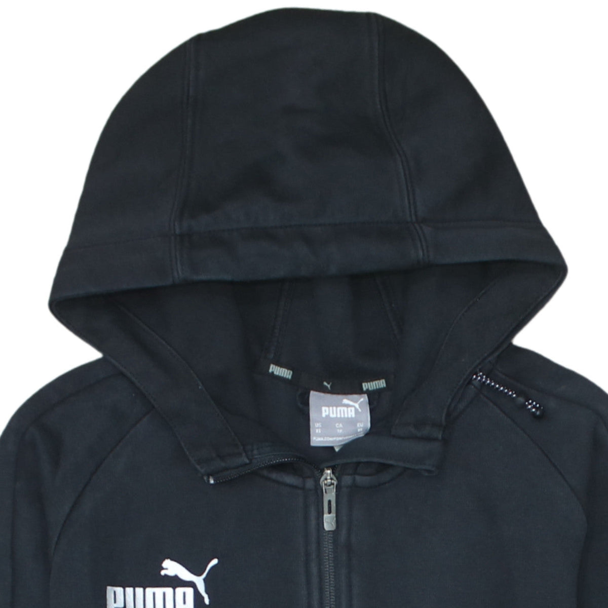 Puma Men's Black XS Full Zip Hoodie Sweatshirt