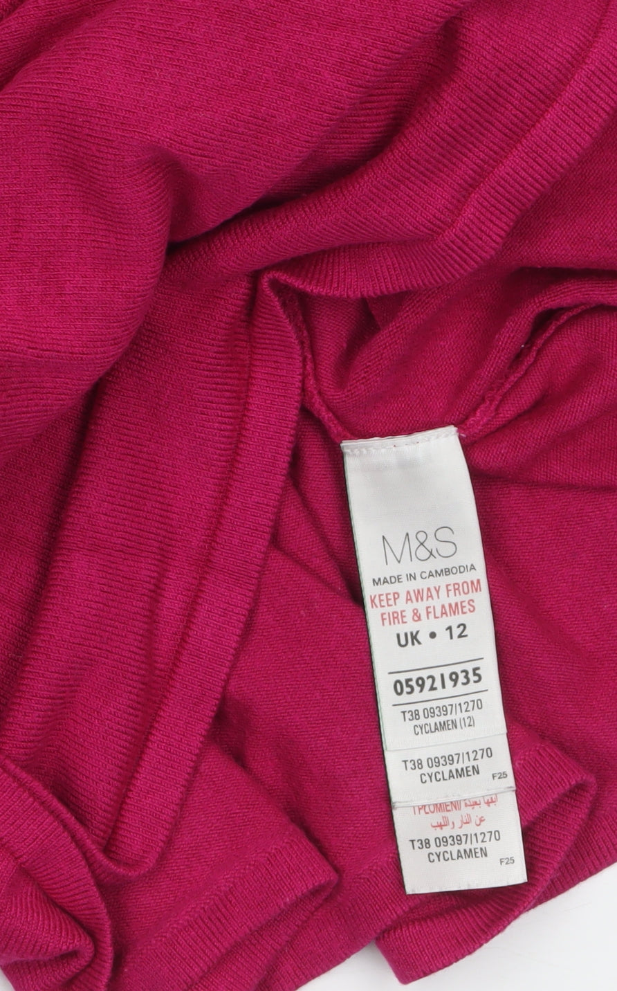 Marks & Spencer Women's Pink Size 12 Tunic Jumper