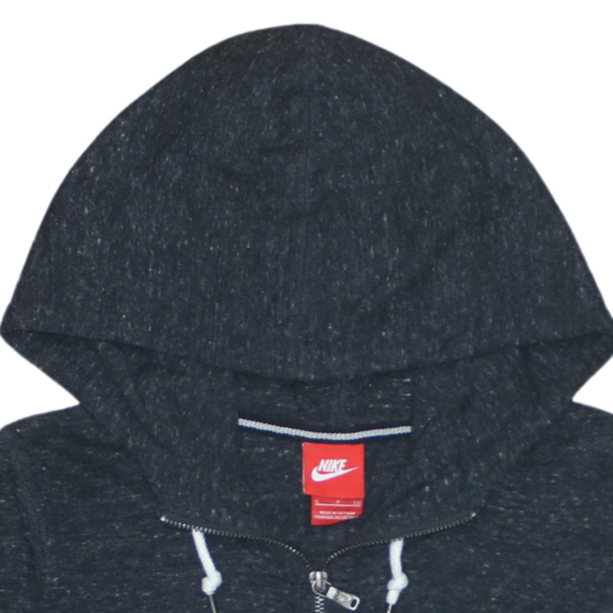 Nike Women Black Full Zip Hoodie Small Hooded Sweatshirt