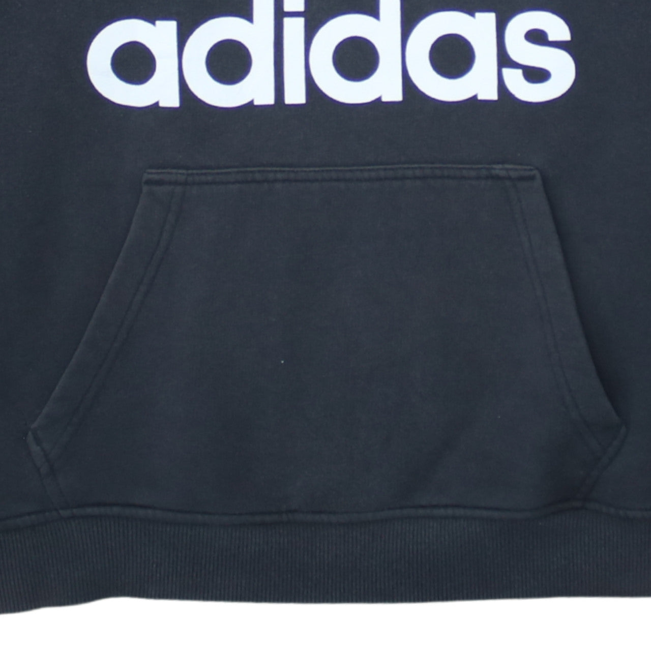 Adidas Mens Black XL Trefoil Pullover Hoodie Cotton Fleece