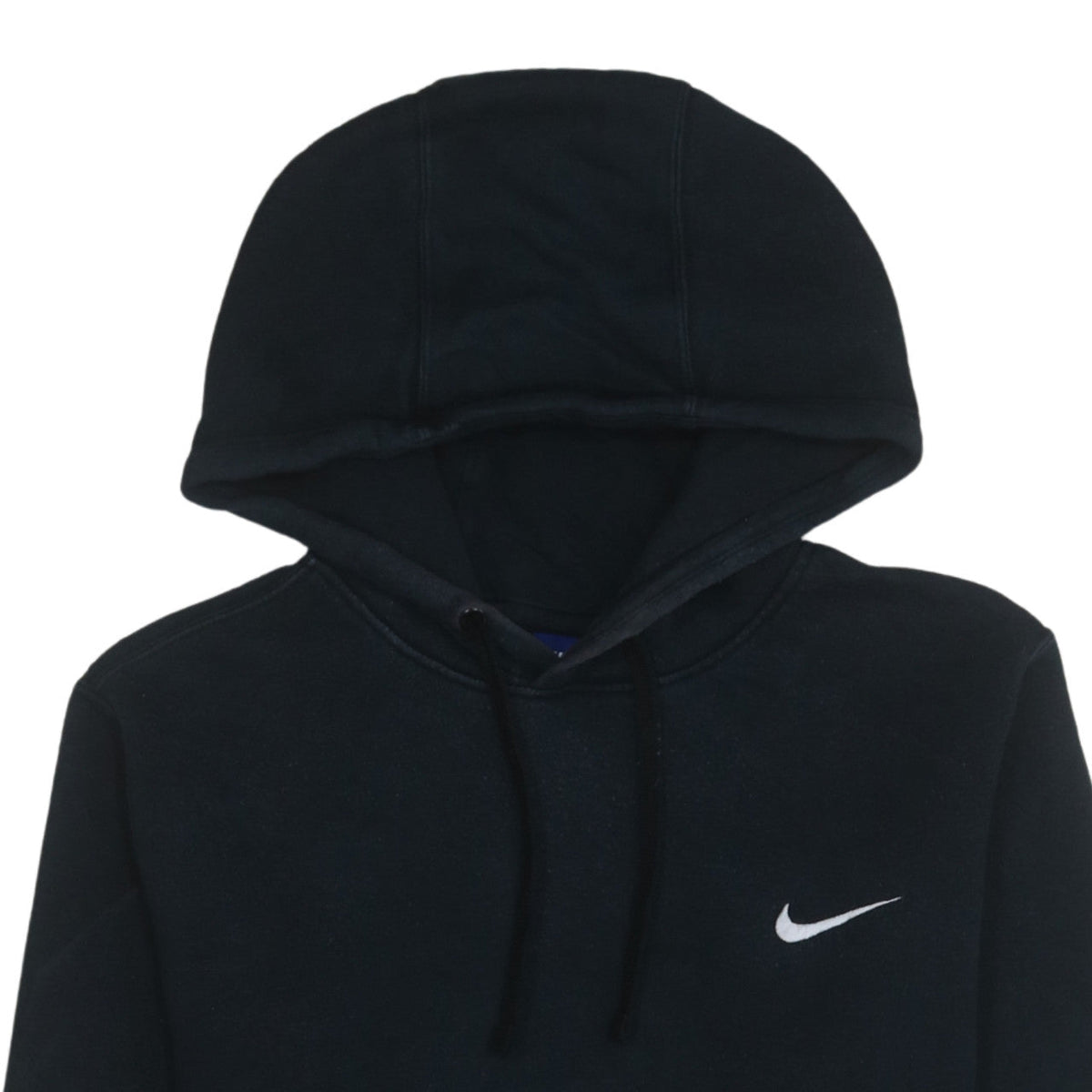 Nike Men's Black Small Pullover Hoodie with Logo Pocket Fleece