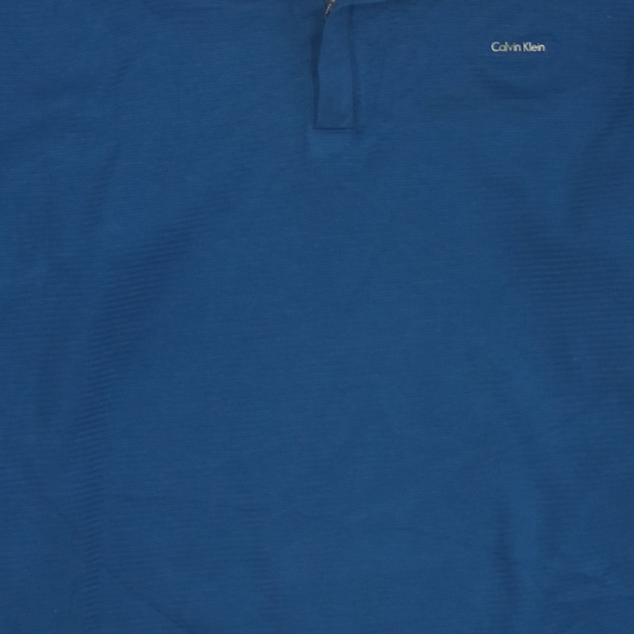 Calvin Klein Men's Blue 1/4 Zip Henley Sweatshirt Size L