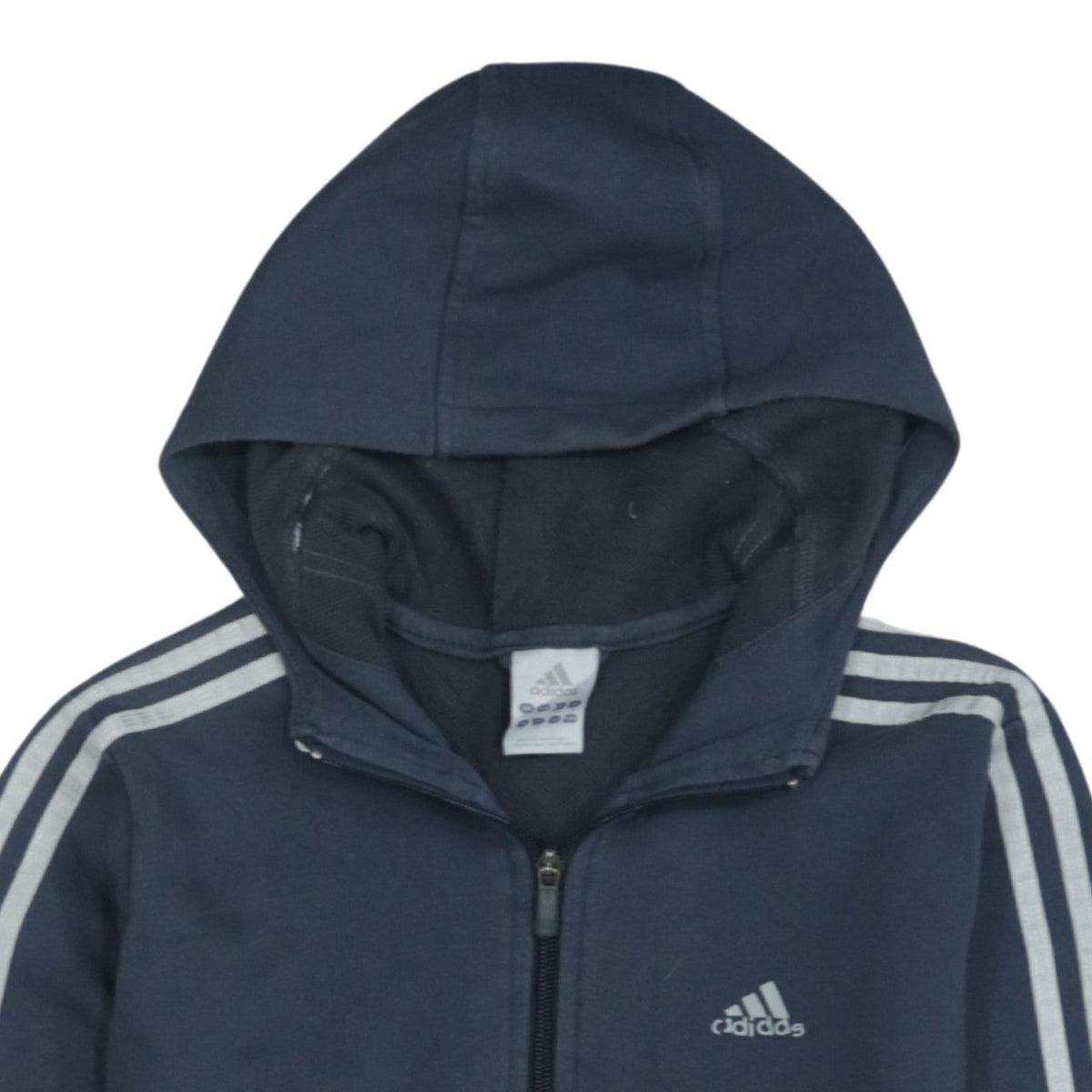 adidas Men’s Blue Track Jacket L Full Zip Hooded Sportswear
