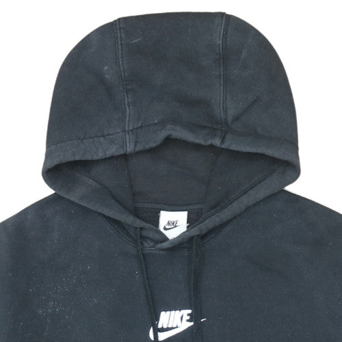 Nike Mens Black XL Pullover Hoodie with Logo Fleece Sweatshirt