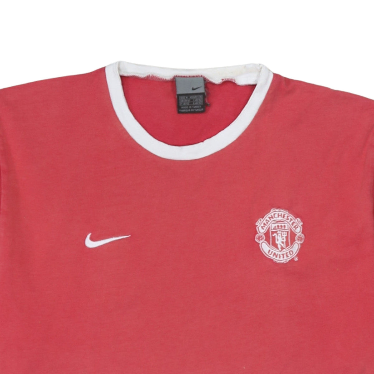 Nike Manchester United Men's Red Crew Neck Regular Fit T-Shirt M