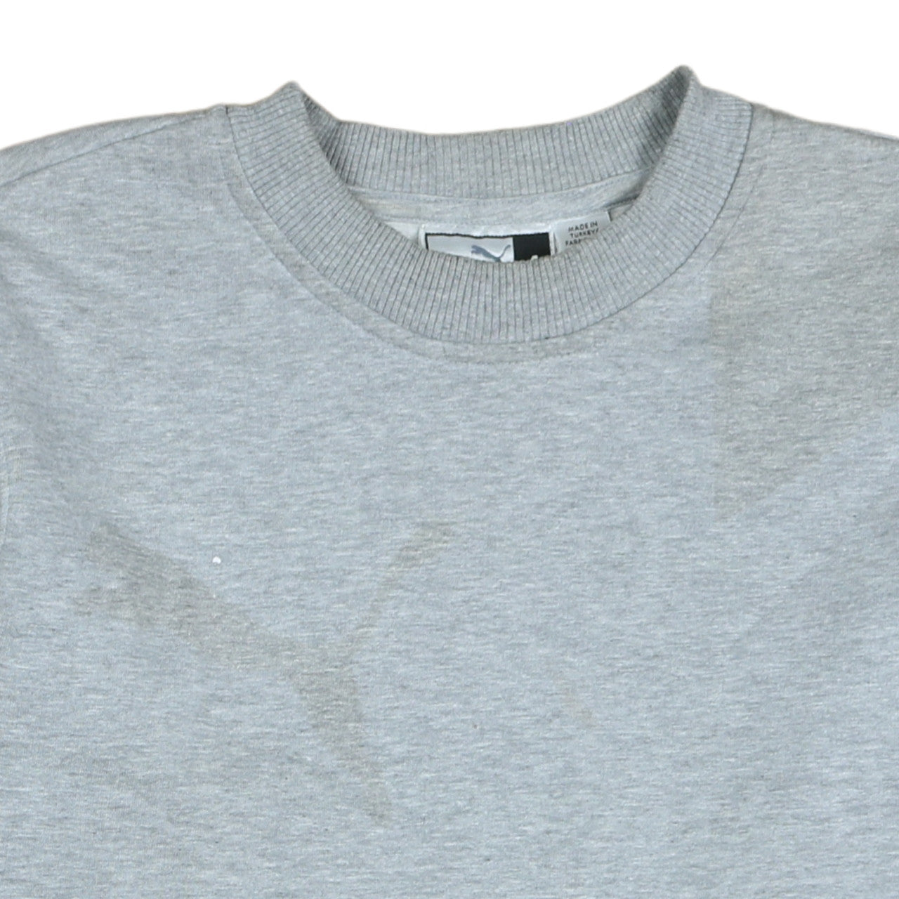 Puma Mens Grey Crew Neck Pullover Sweatshirt Size S
